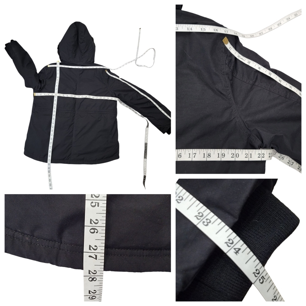 Aritzia Wilfred Mont Blanc Short Parka Goose Down Black Winter Jacket Women’s M - Picture 15 of 17